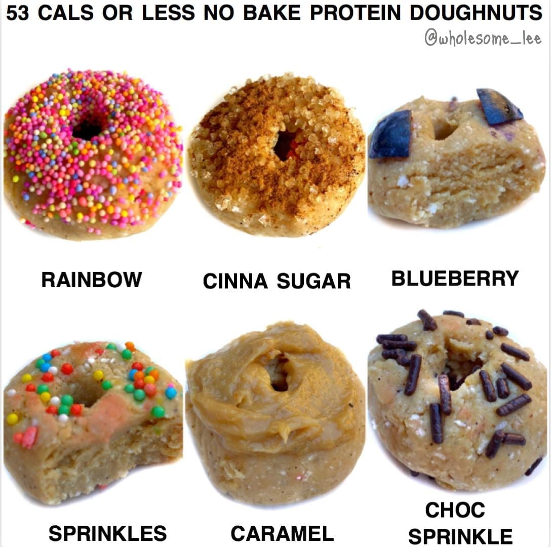 No Bake Protein Doughnuts