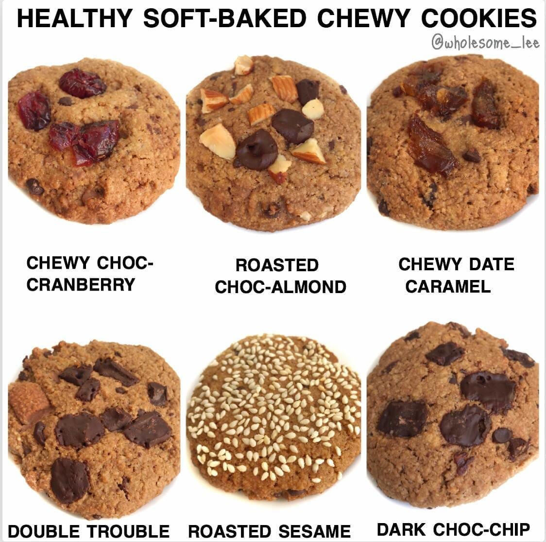 Healthy Chewy Soft-Baked Cookies