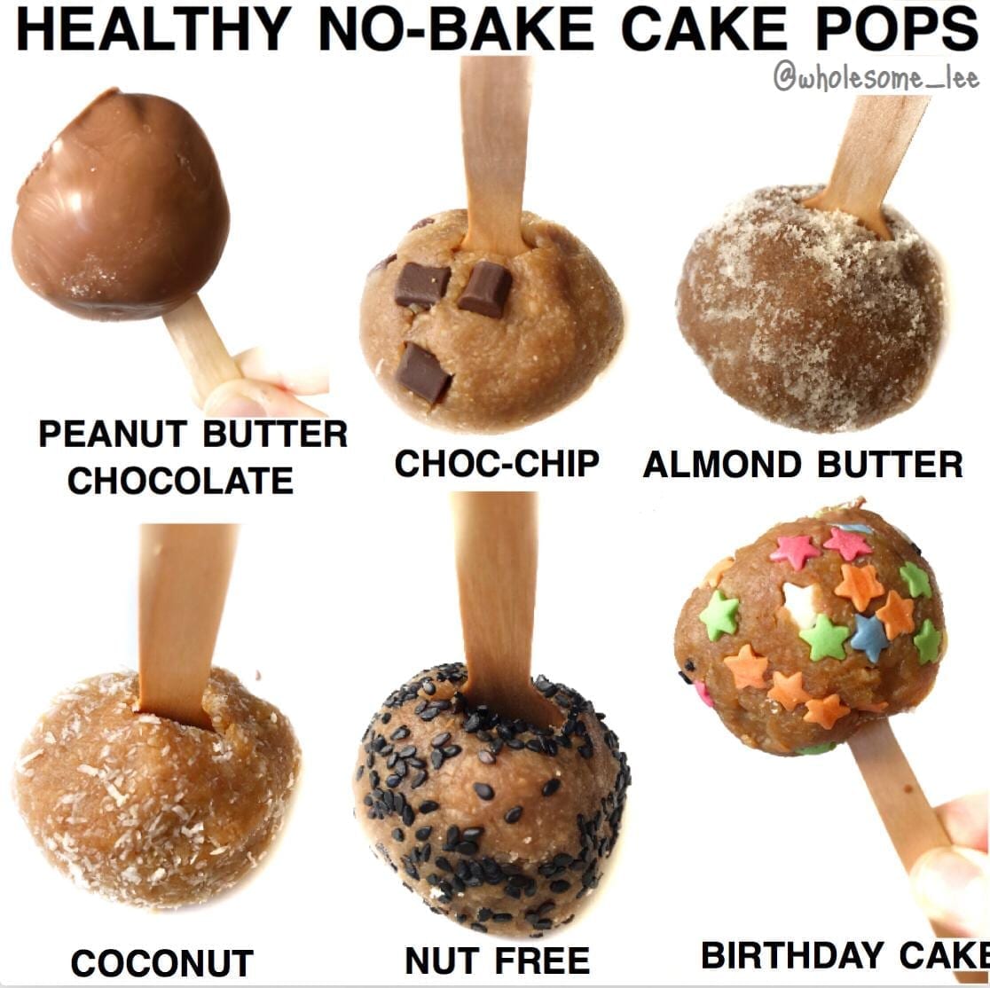 Healthy No Bake Cake Pops