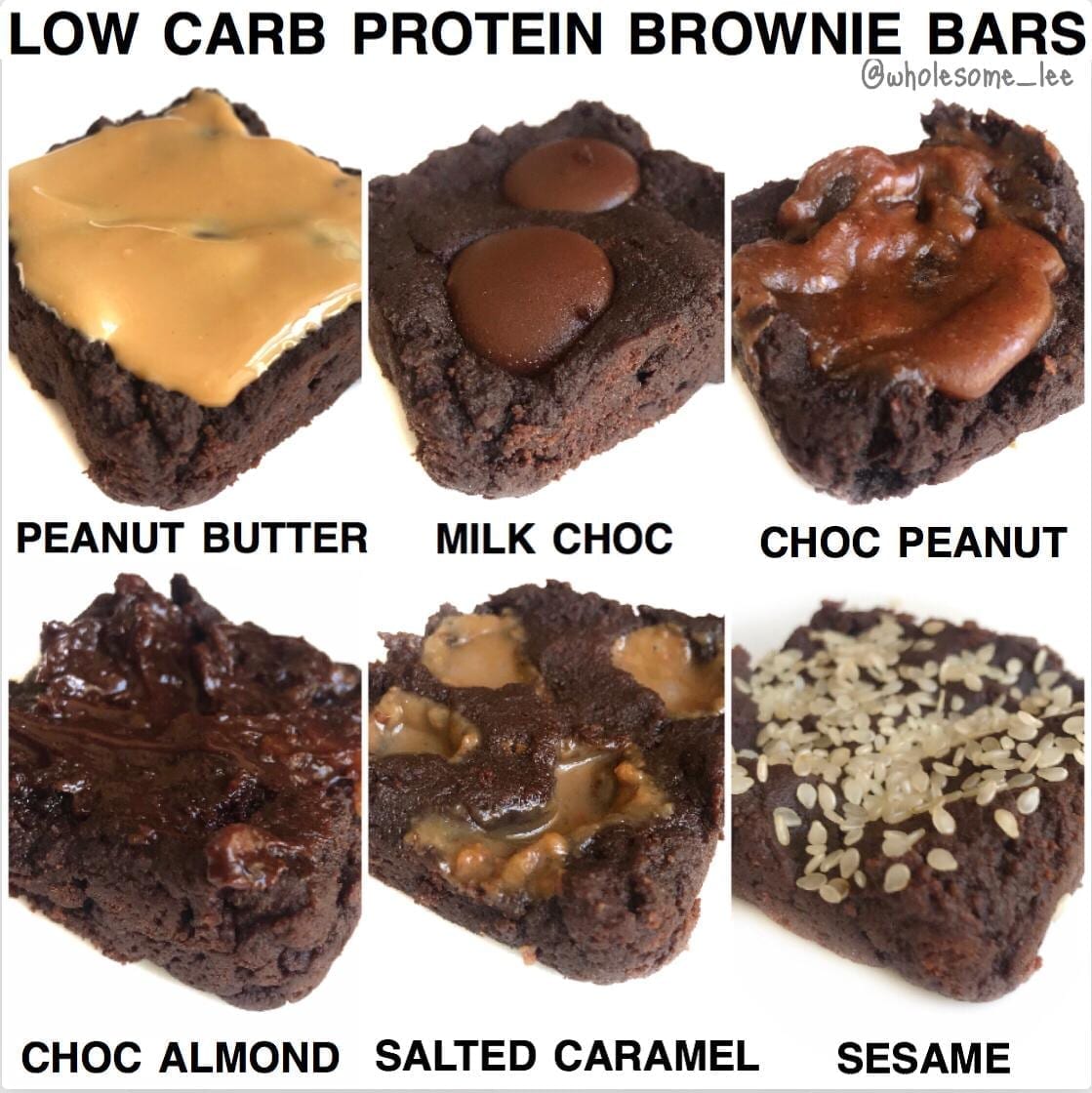 Low Carb High Protein Brownie Bars