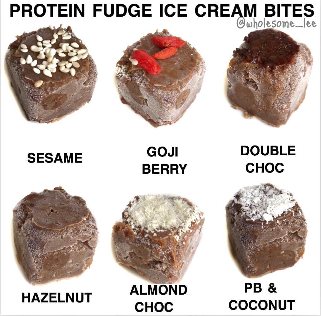 Protein Fudge Ice Cream Bites