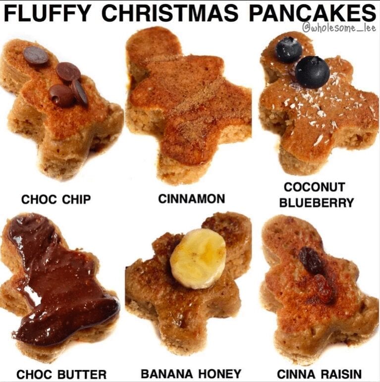 Fluffy Christmas Pancakes