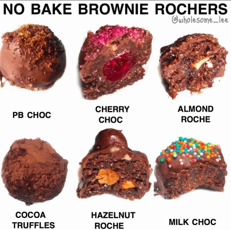 No Bake Brownie Rochers