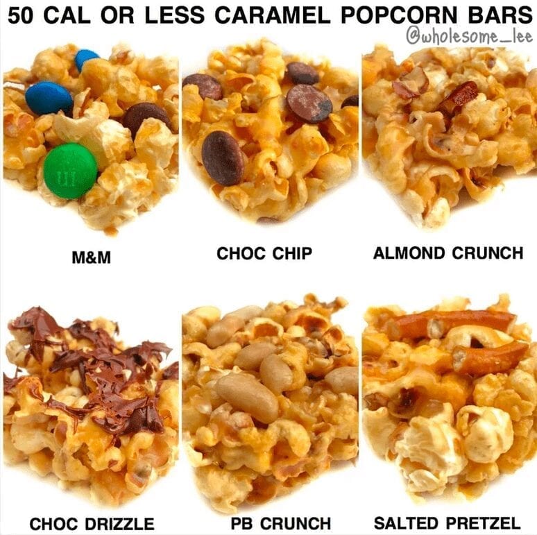Caramel Popcorn Bars