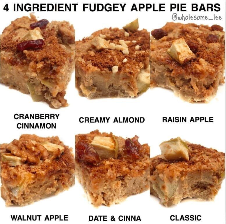 4 Ingredient Fudgey Apple Pie Bars