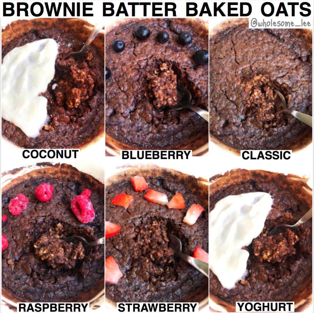 Brownie Batter Baked oatmeal