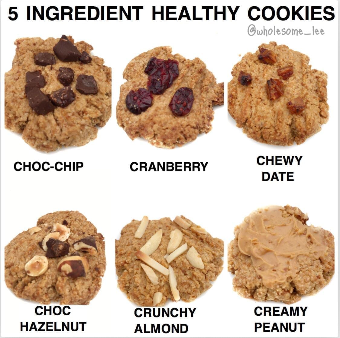 5 Ingredient Healthy Cookies