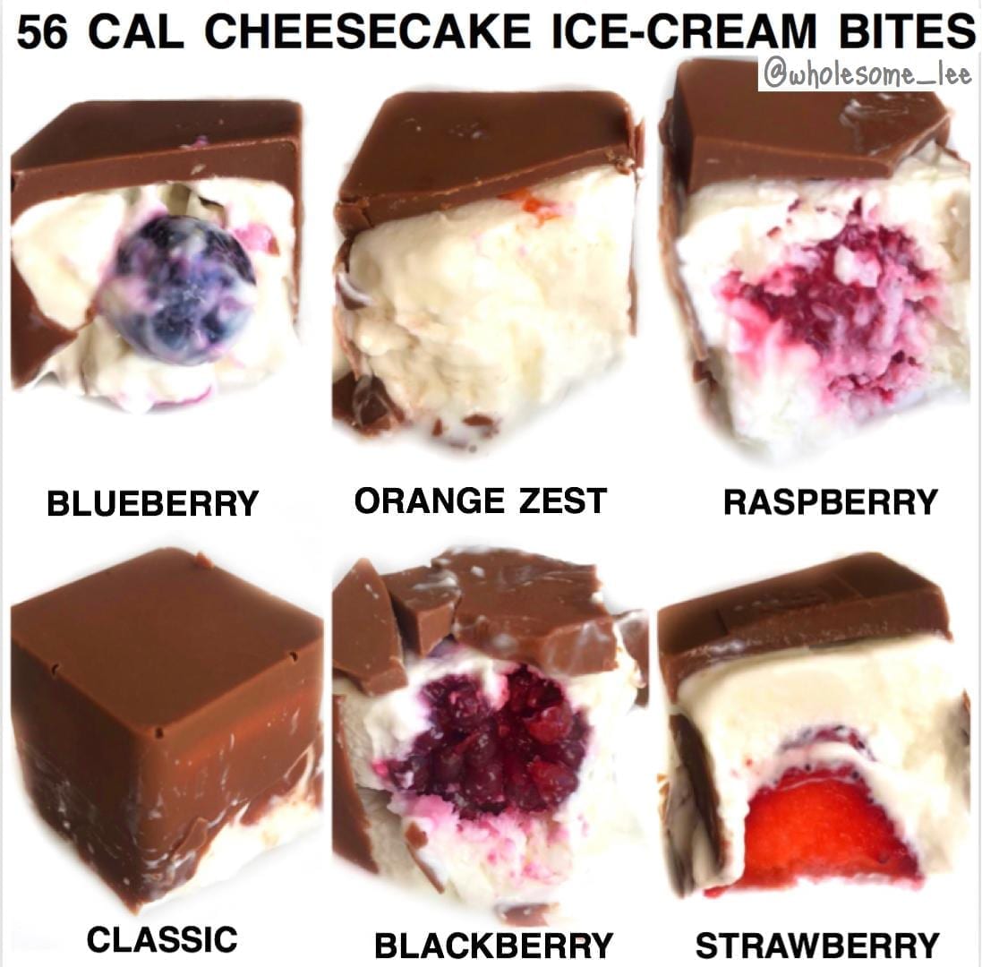 Low-calorie Cheesecake Ice-cream Bites