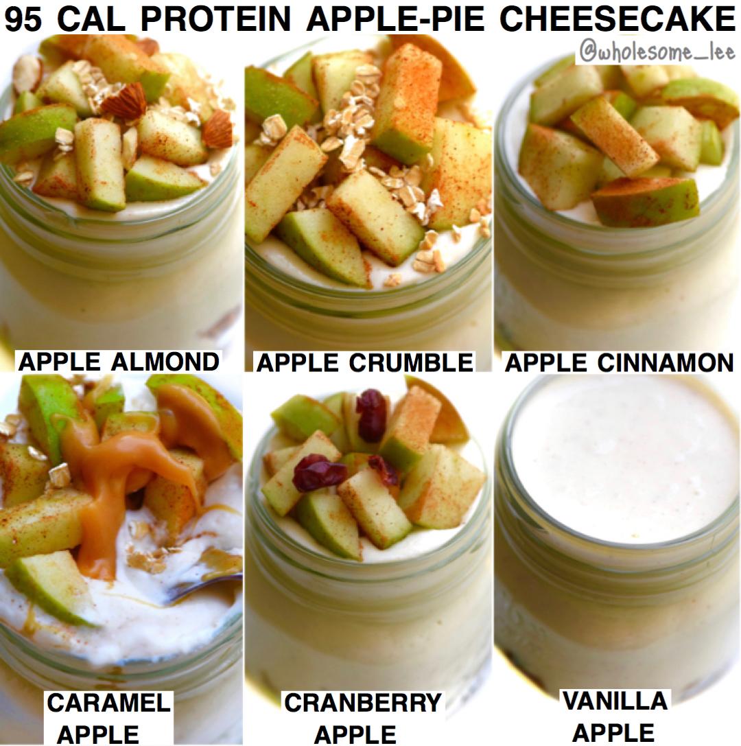 95 Cal Protein Apple Pie Cheesecake