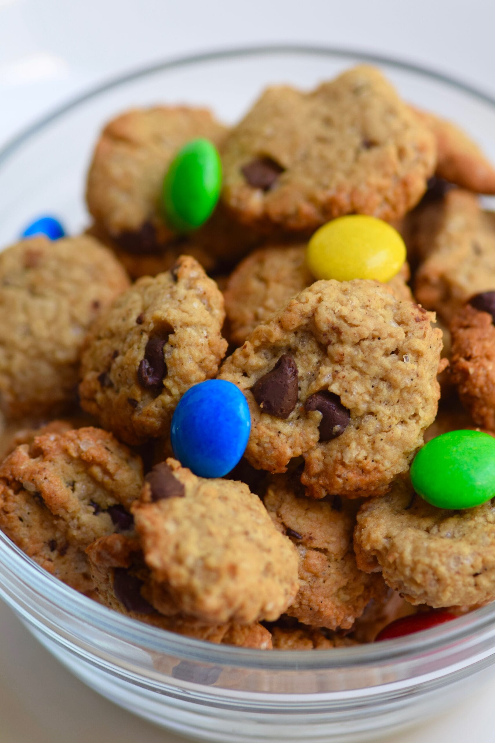 Healthy Mini protein cookie cereal with m & m's