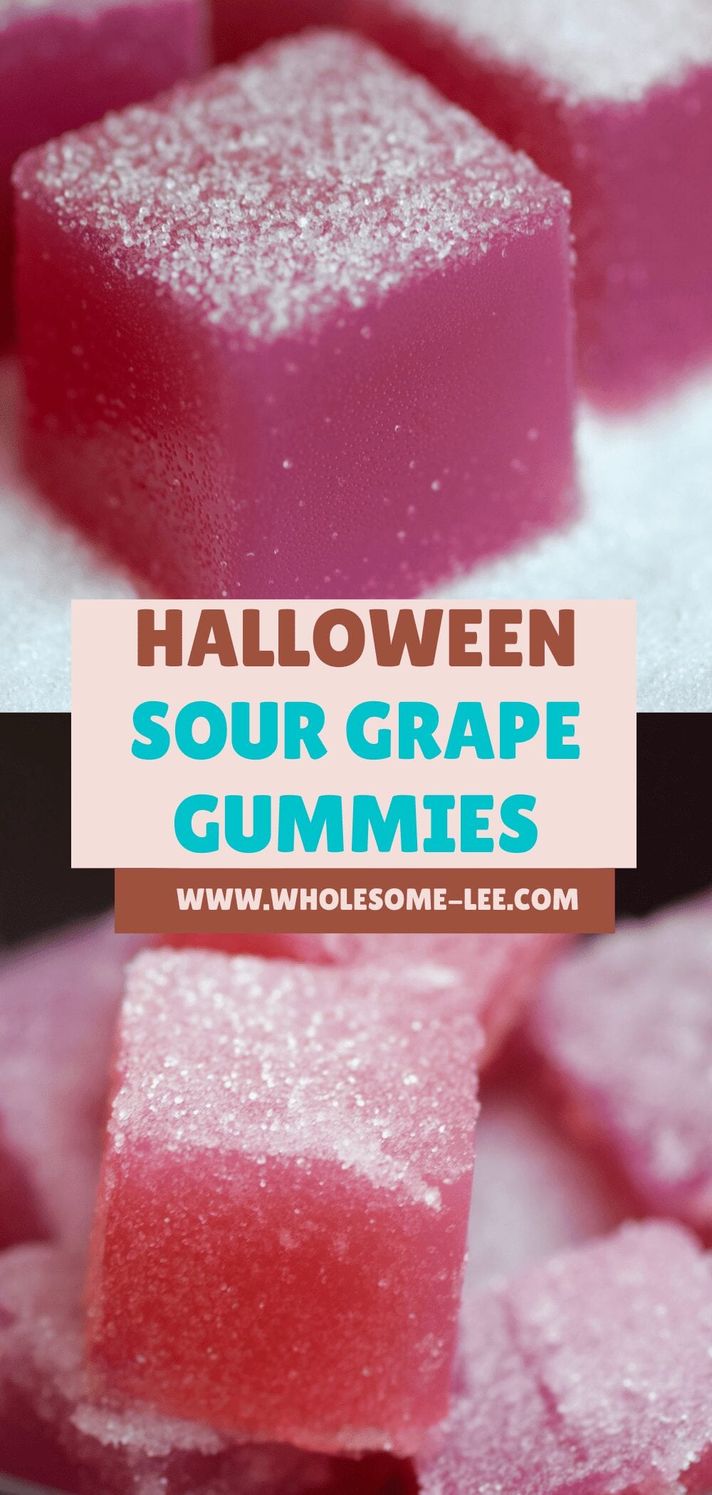 Halloween sour grape gummies