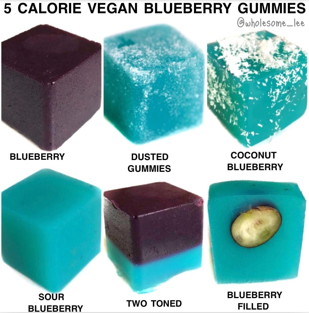 Blueberry Homemade Vegan Gummies