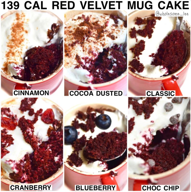 Single Serving Red Velvet Cupcake Mug Cake