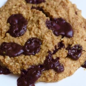 Single serving oatmeal dark chocolate cookie