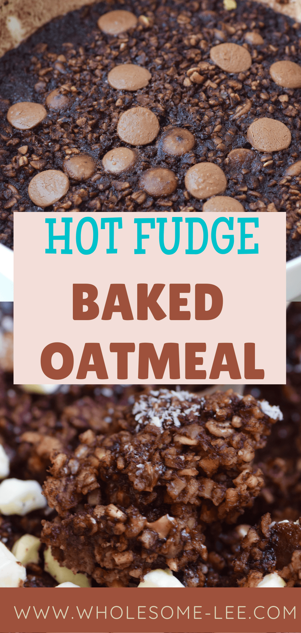 Hot fudge baked oatmeal