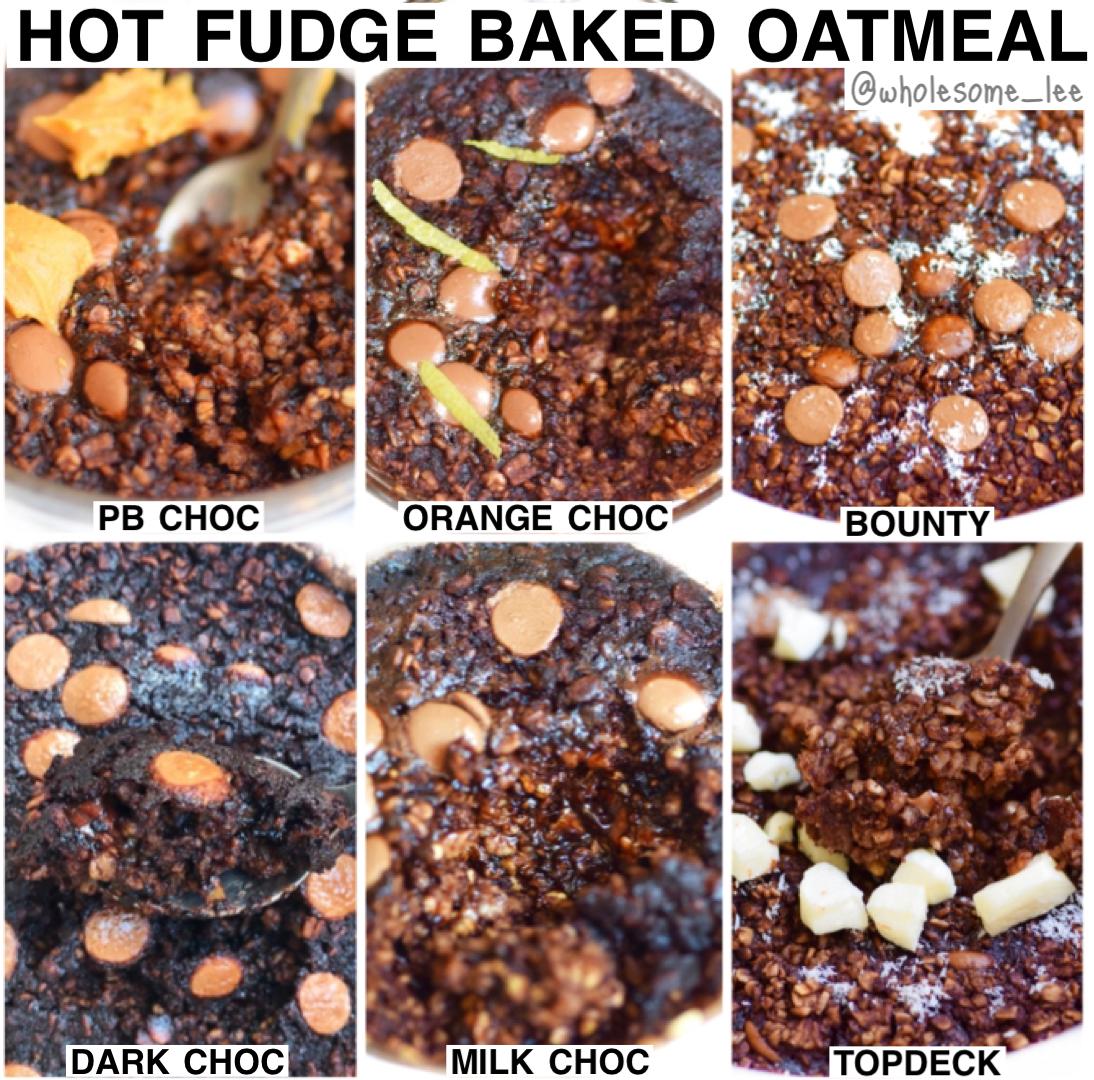 Hot Fudge Baked Oatmeal