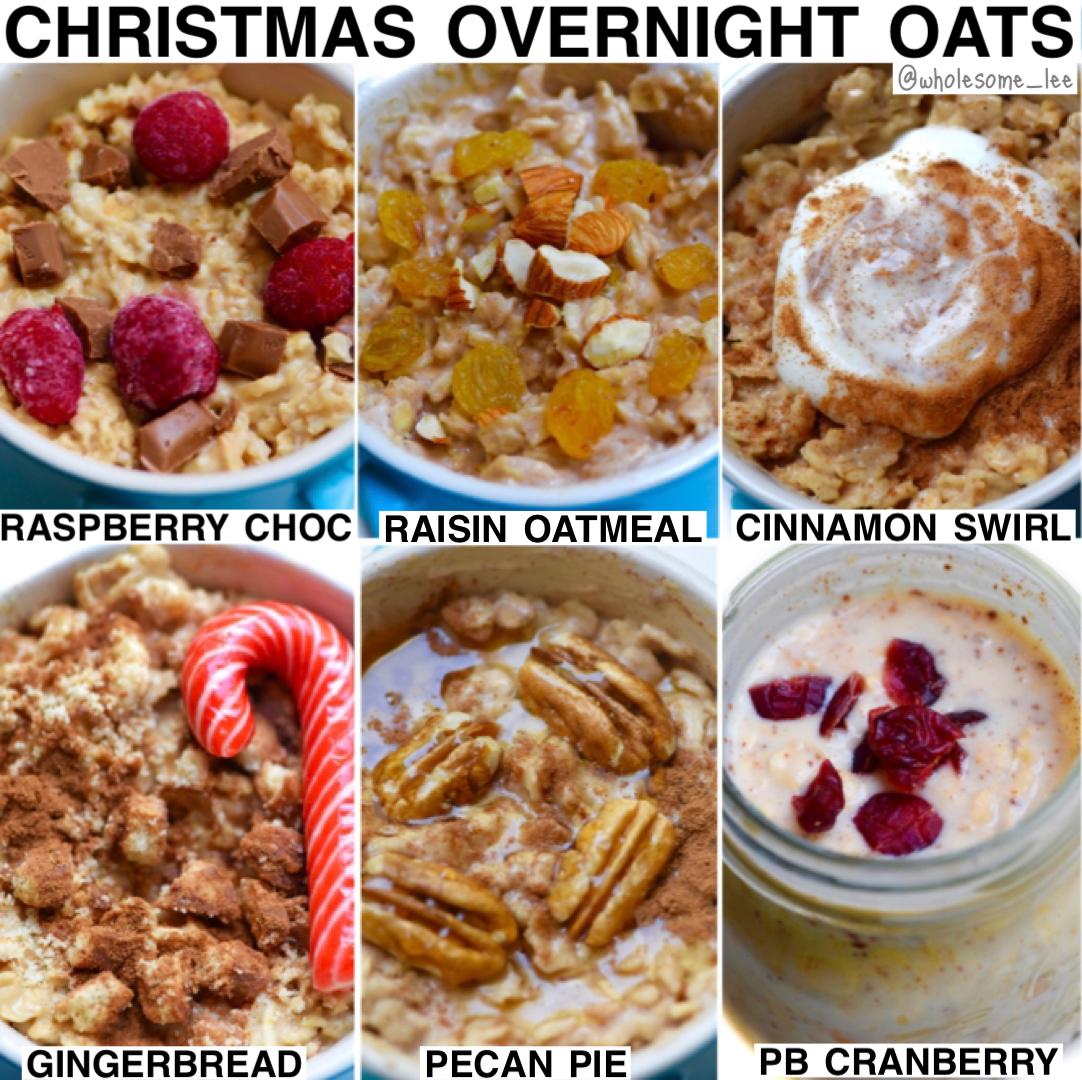 Overnight Oats- 6 Flavors For Christmas