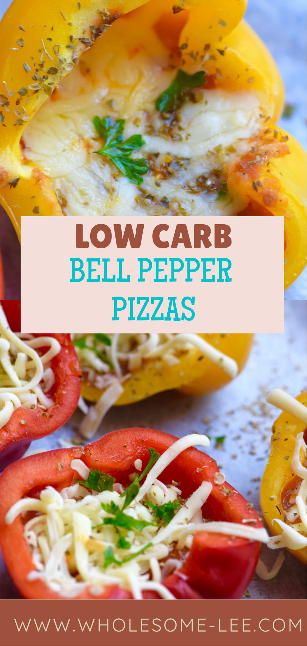 Low Carb Bell pepper pizzas