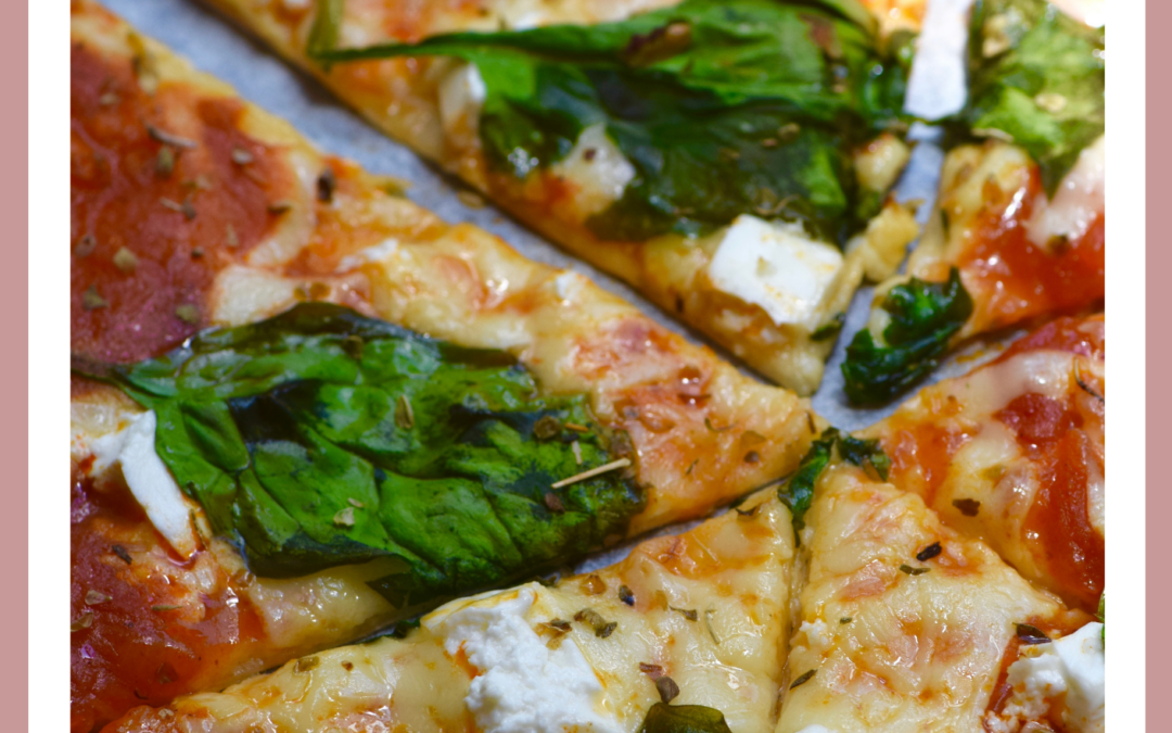 Low Calorie Spinach and Feta Pizza