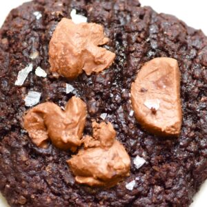 Ultimate Fudgy Brownie Cookies with chocolate chips and sea salt