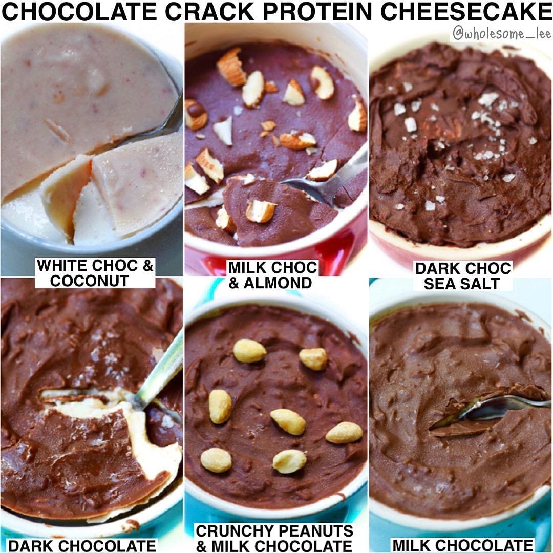 Chocolate Crack Protein No-bake Cheesecake