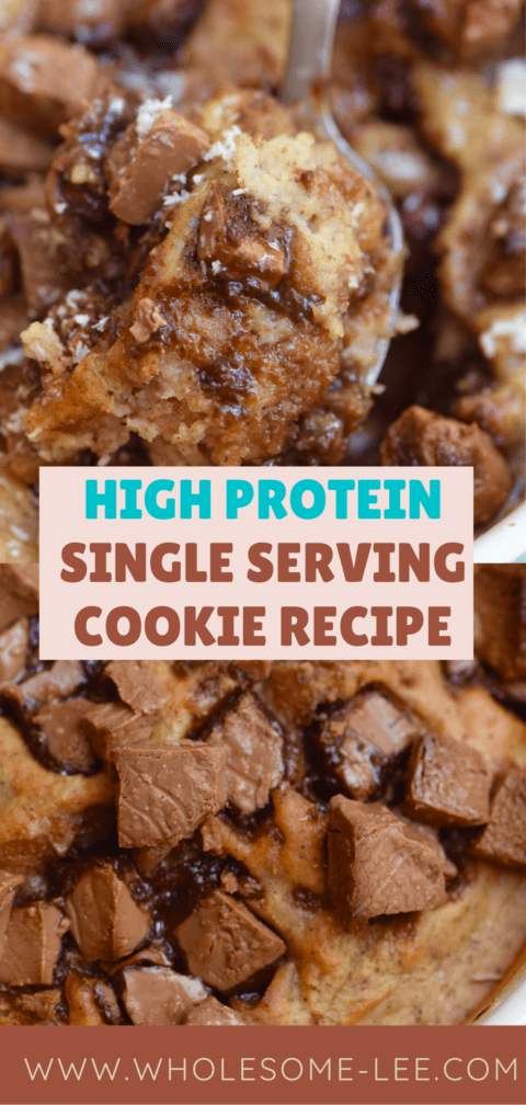 Single Serving Soft Baked Protein Cookie Recipe | Wholesome Lee