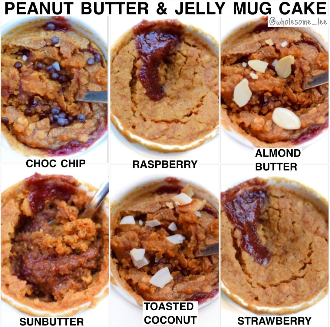 Peanut butter and Jelly Mug Cake