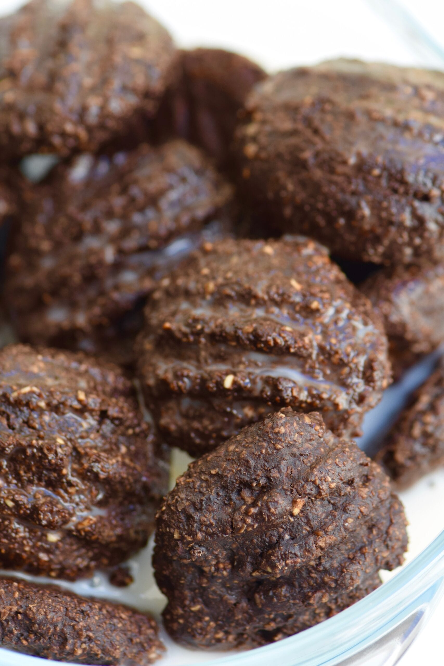 Chocolate brownie cookie cereal with milk