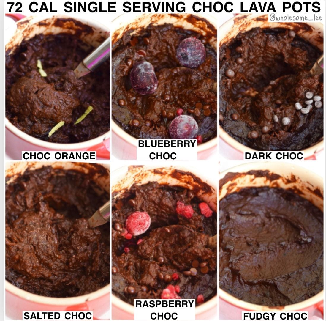 72 Calorie Single Serving Chocolate Lava Pots