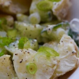 Cucumber and potato salad