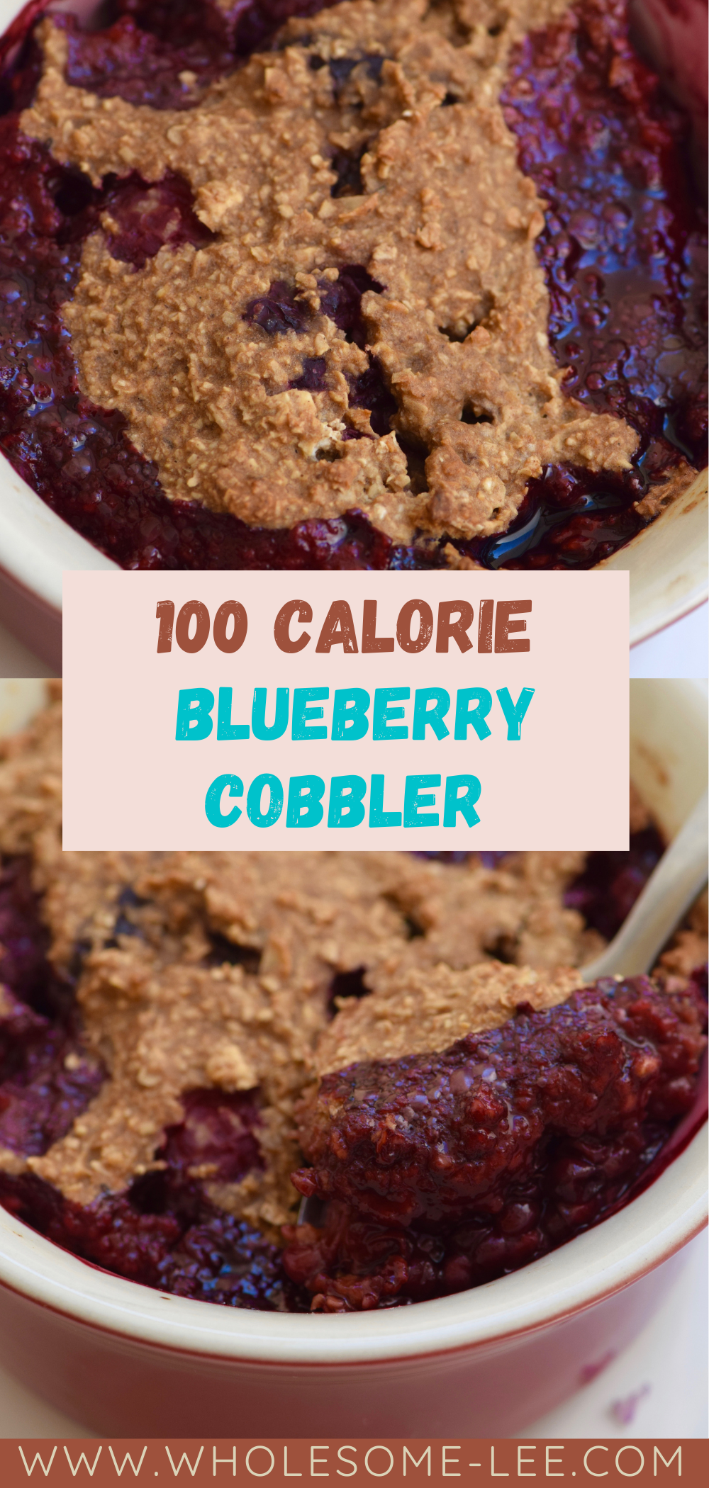 100 calorie blueberry cobbler