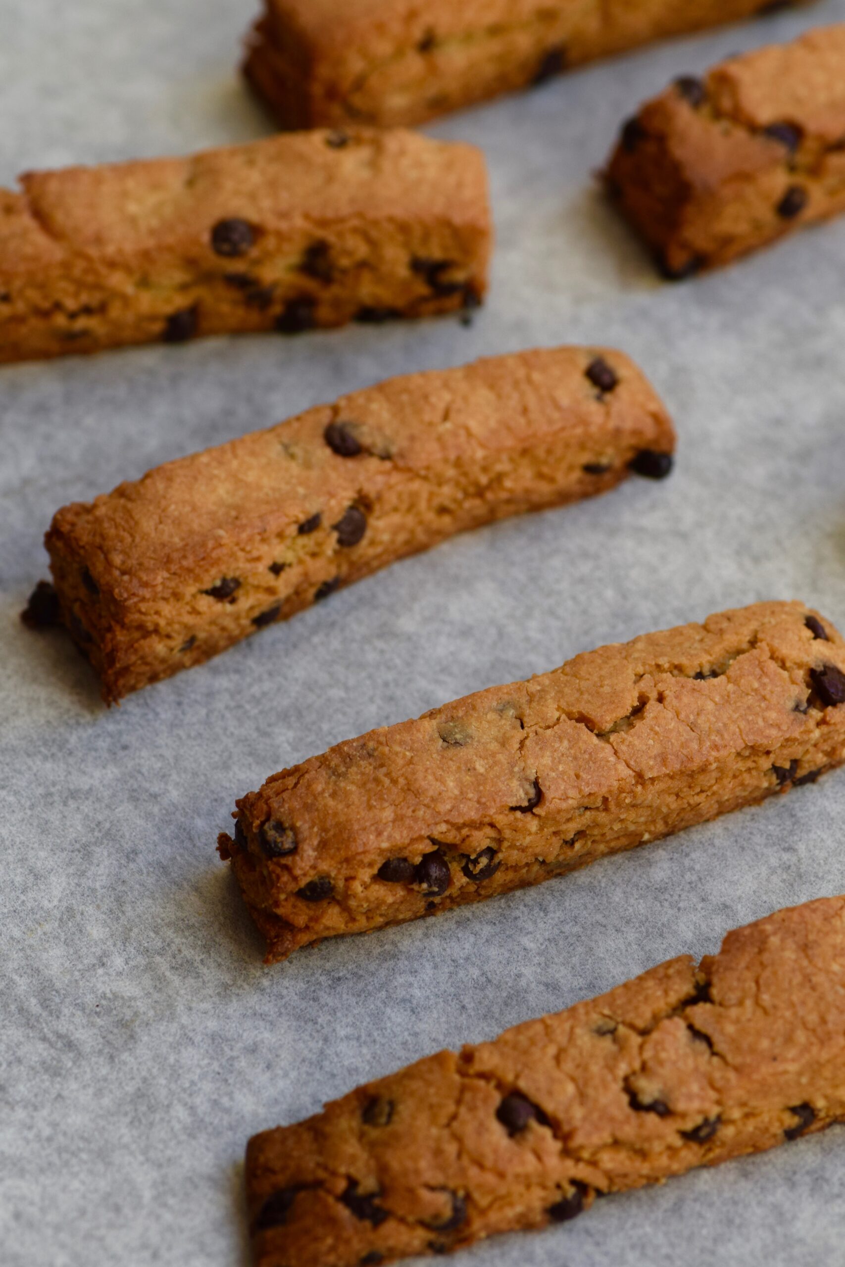 Baked chocolate chip cookie fries