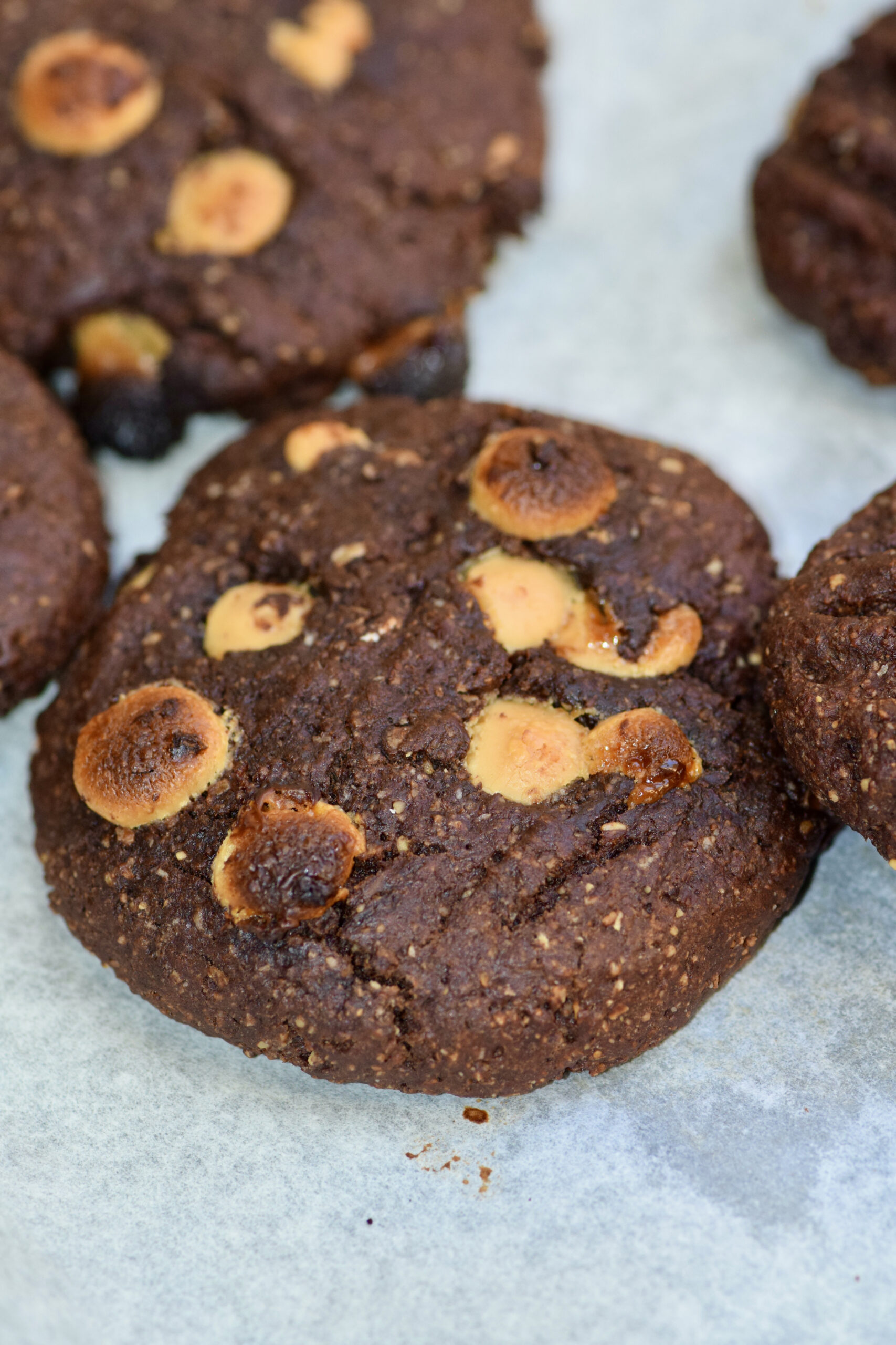 Peanut Butter Caramel Chocolate Chip Cookies