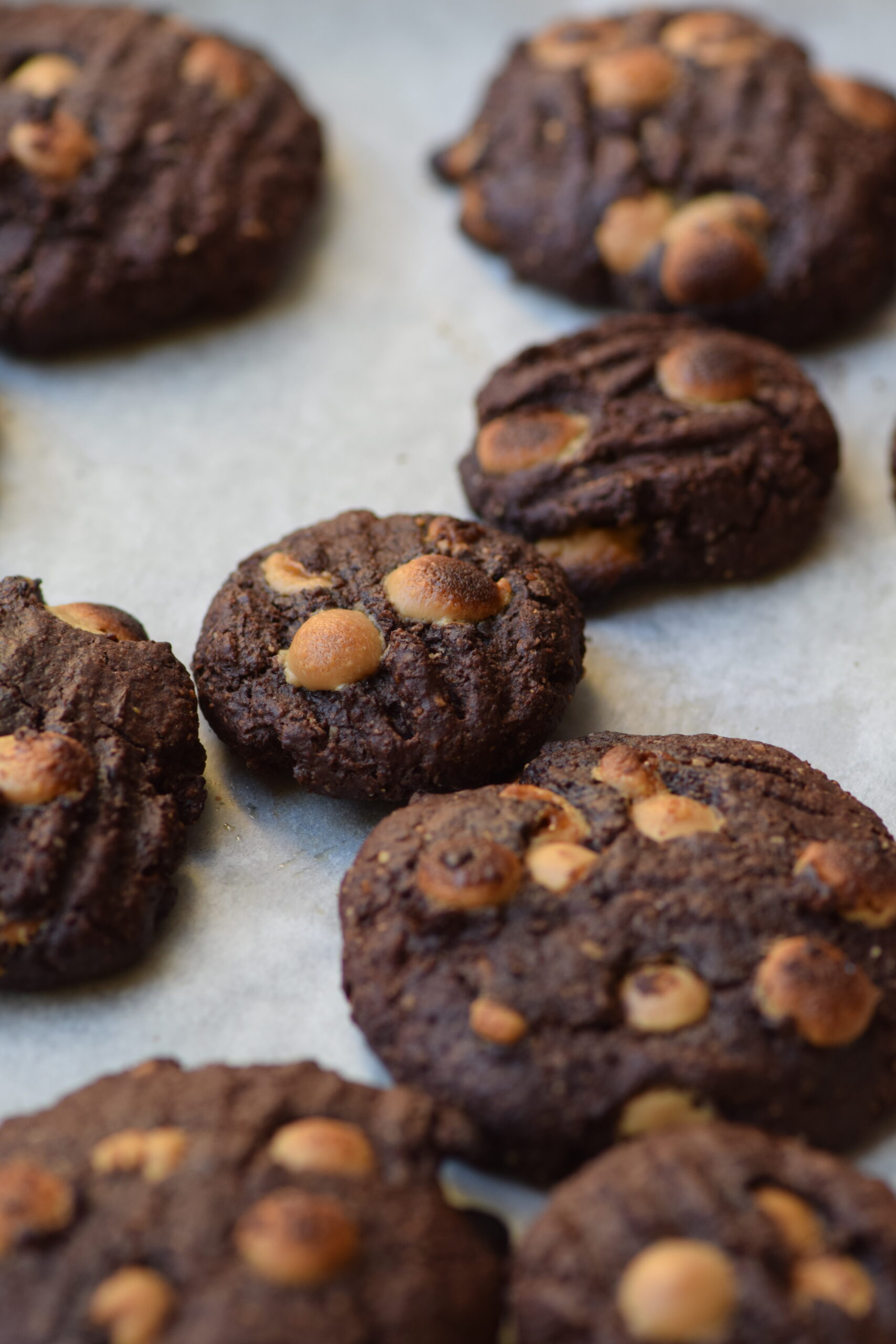 Peanut Butter Caramel Chocolate Chip Cookies