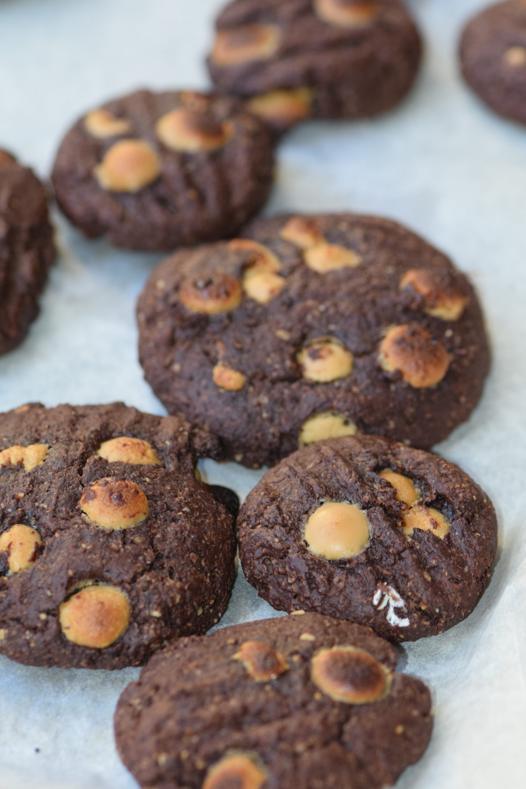 Peanut Butter Caramel Chocolate Chip Cookies