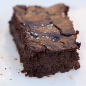Lentil protein chocolate brownies