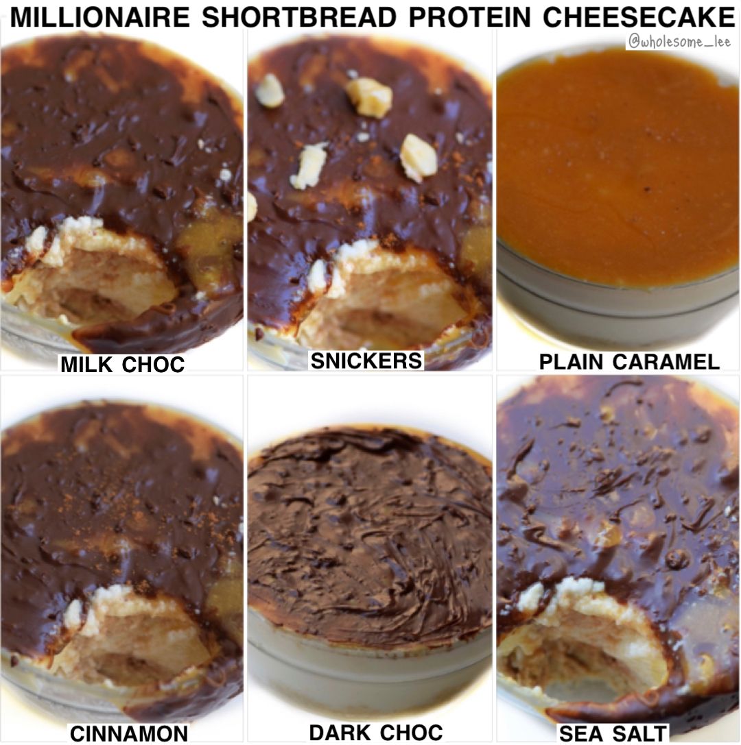 High Protein Millionaire Shortbread Cheesecake