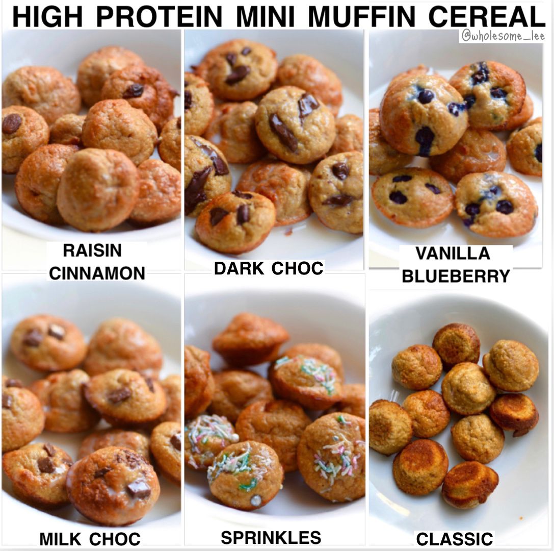 High Protein Mini Muffin Cereal