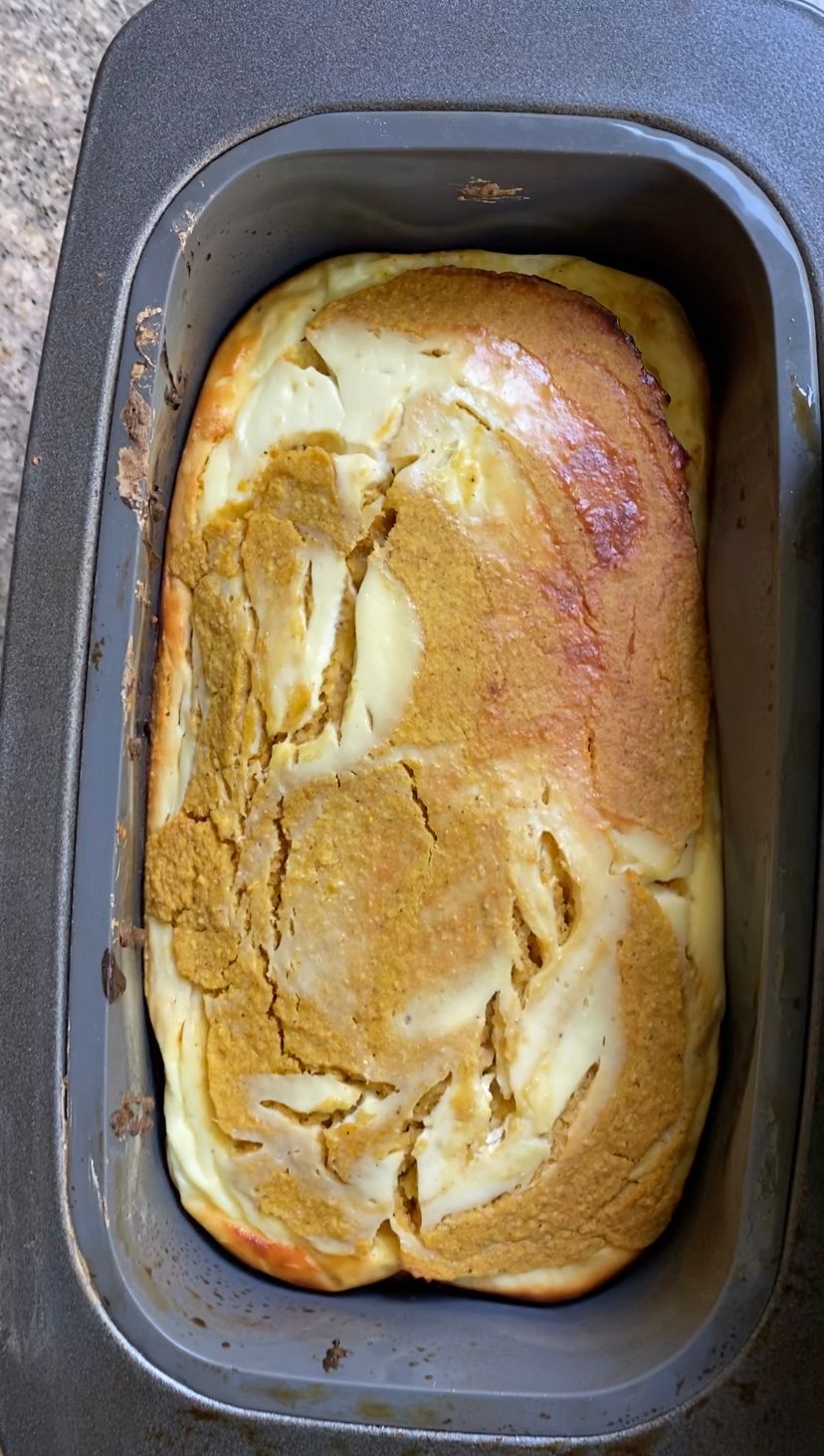 Pumpkin cheesecake loaf