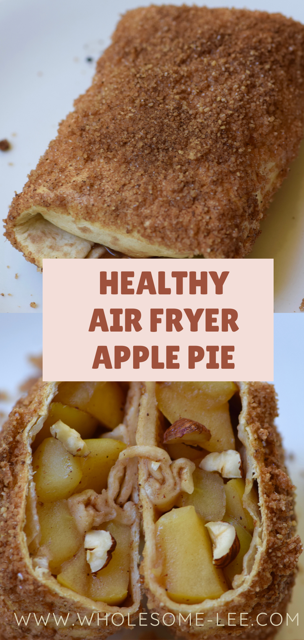 Healthy air fryer apple pie
