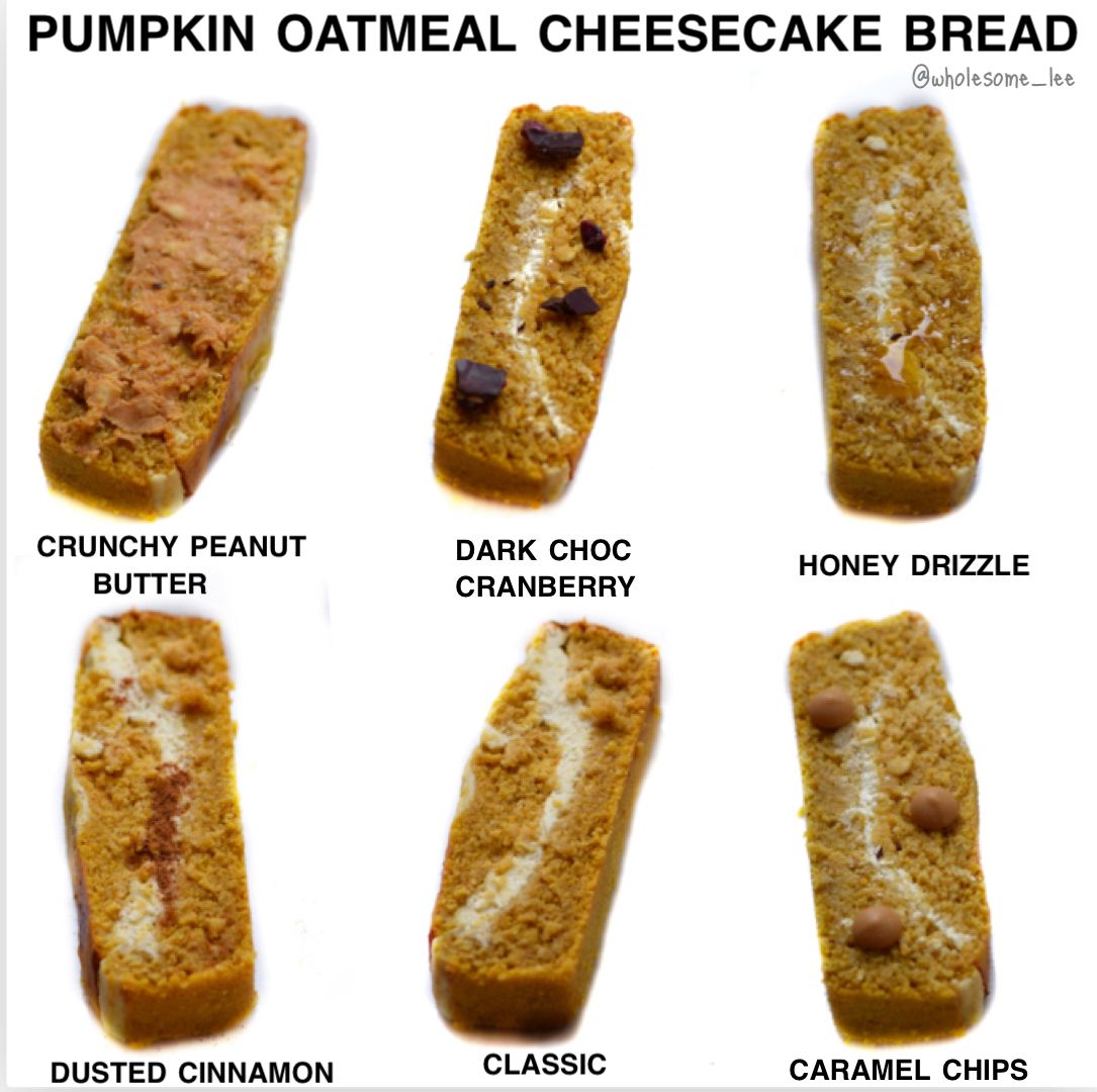 Pumpkin Oatmeal Cheesecake Bread