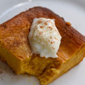 Crustless pumpkin pie