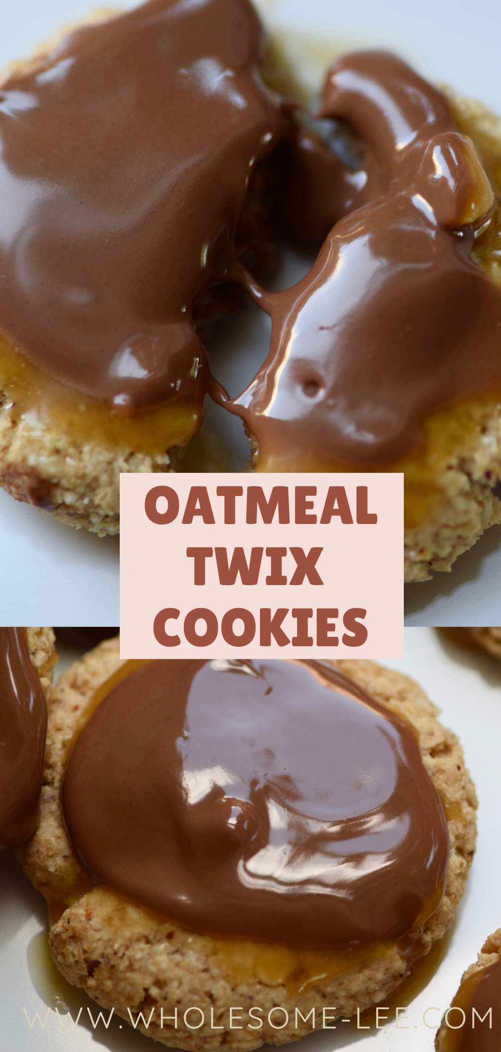 Oatmeal twix cookies