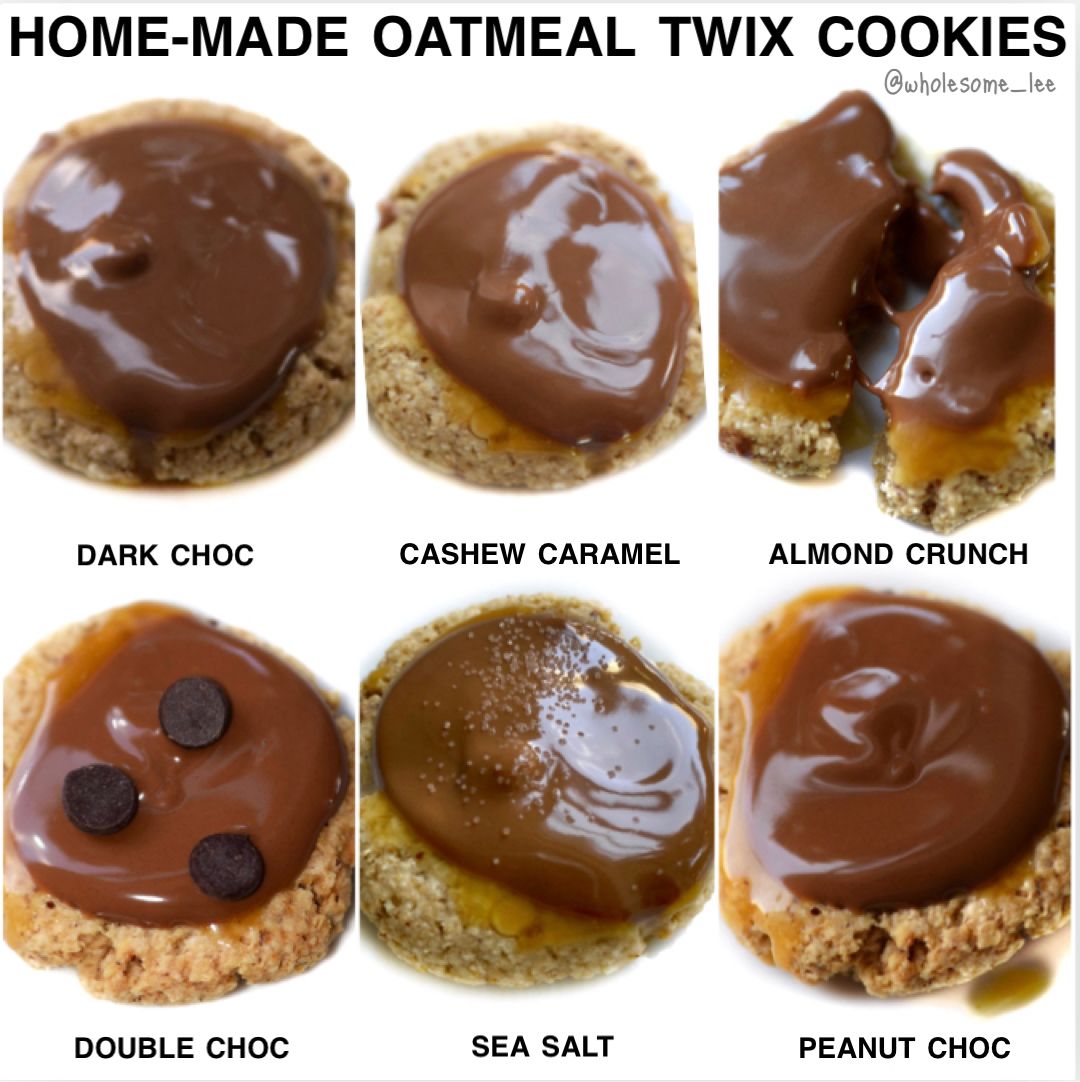 Home-made Oatmeal Twix Cookies