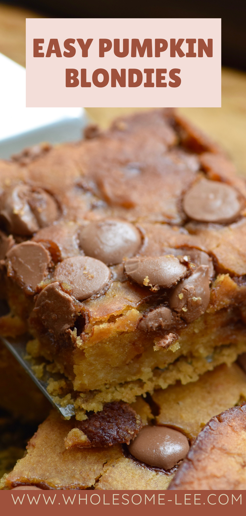 Easy Pumpkin blondies