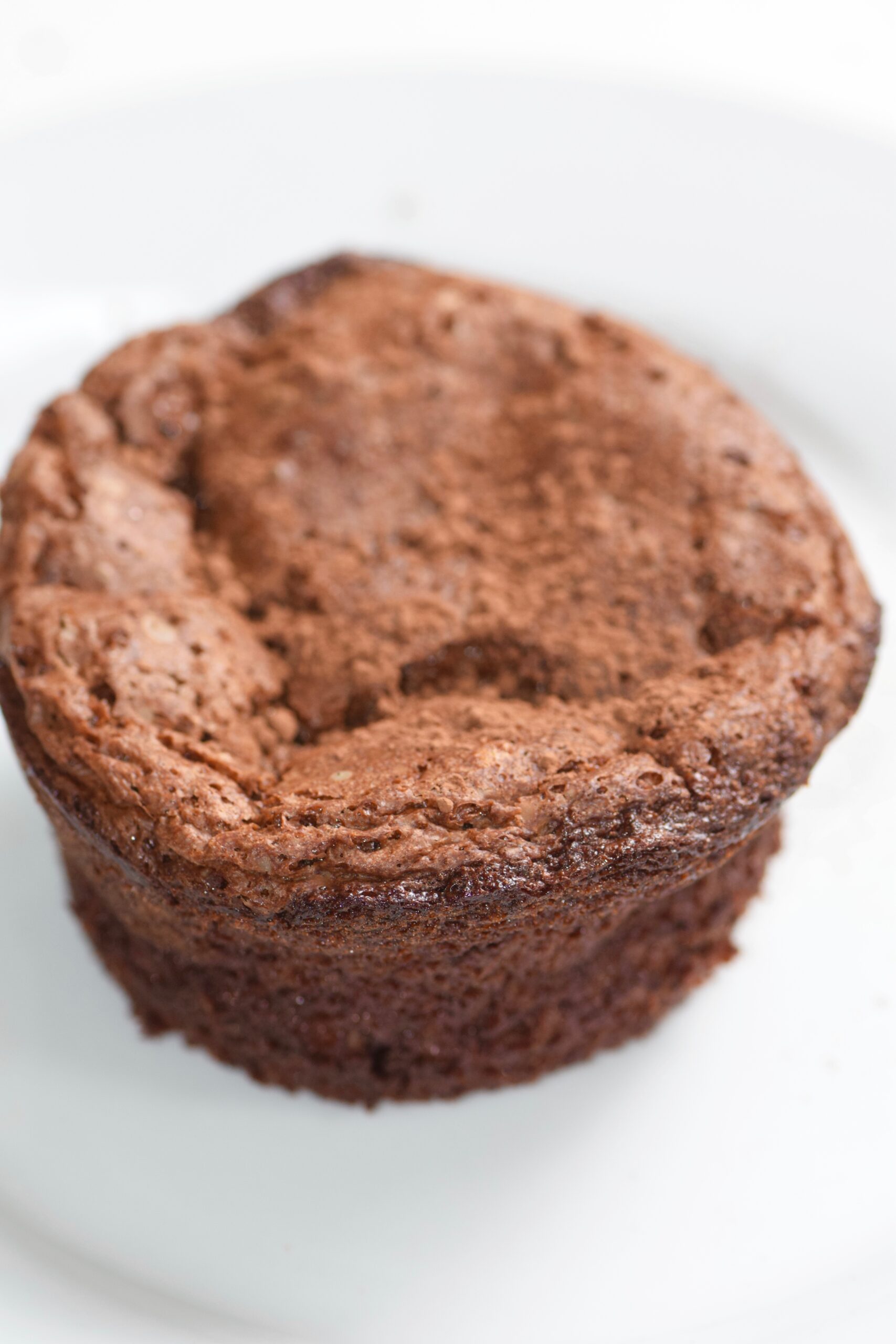 Flourless chocolate cake with cocoa powder