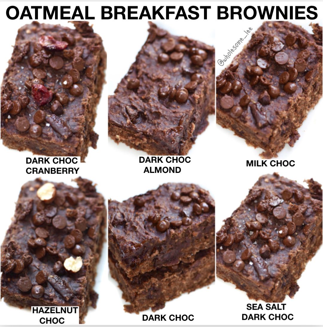 Oatmeal Breakfast Brownies